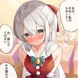 This is a pixiv picture whose title is あわてんぼうのサンタコス妹ちゃん♪.