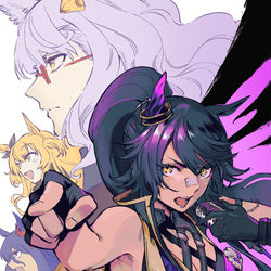 This is a pixiv picture whose title is 餓狼.