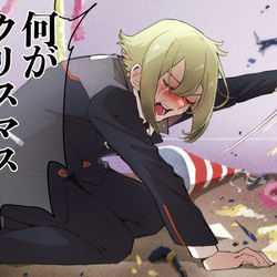 This is a pixiv picture whose title is クリスマスパーティに誰も来てくれなかったエラン様.