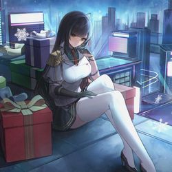 This is a pixiv picture whose title is クリスマスの凛夜.