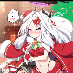 This is a pixiv picture whose title is ☆３ヒナ（クリスマス）.