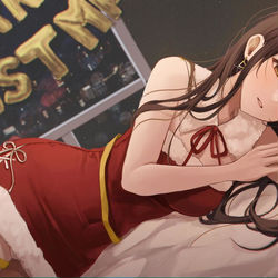 This is a pixiv picture whose title is 🎄.