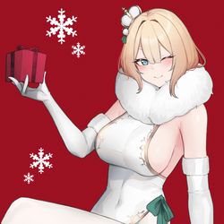 This is a pixiv picture whose title is 🎄.