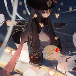 This is a pixiv picture whose title is 蝶引来生.