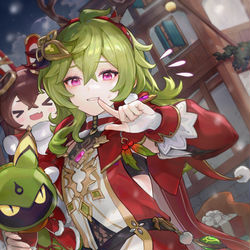 This is a pixiv picture whose title is 🎄🎁.