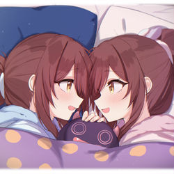 This is a pixiv picture whose title is 一番最初の「「おめでとう」」.