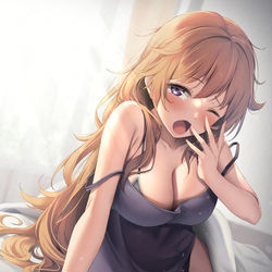 This is a pixiv picture whose title is 寝起き彼方ちゃん.