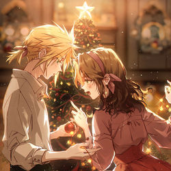This is a pixiv picture whose title is Merry Christmas.