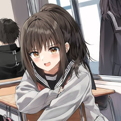 This is a pixiv picture whose title is 弱みを握ってくる幼馴染.