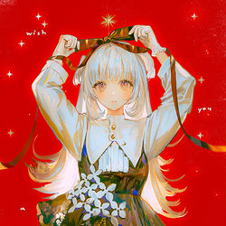 This is a pixiv picture whose title is 🌟 🎀 🎄.