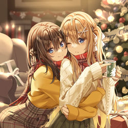 This is a pixiv picture whose title is なかよしクリスマス.