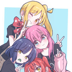 This is a pixiv picture whose title is 結束バンド.