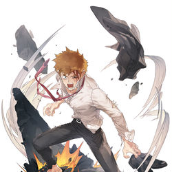 This is a pixiv picture whose title is 12話 霊幻.