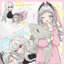 This is a pixiv picture whose title is 🦈🐥.