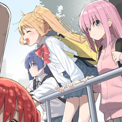 This is a pixiv picture whose title is 結束バンド.