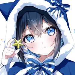 This is a pixiv picture whose title is 💙⭐️.