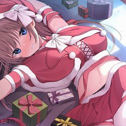This is a pixiv picture whose title is 「プレゼント・・・どれにする？」.