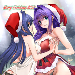 This is a pixiv picture whose title is 親子でメリークリスマス.