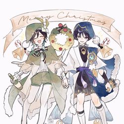This is a pixiv picture whose title is Merry christmas~.