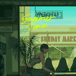 This is a pixiv picture whose title is summer time.