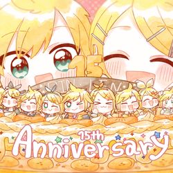 This is a pixiv picture whose title is 鏡音リンレン誕生祭2022.