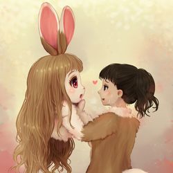 This is a pixiv picture whose title is うさぎ年の準備.