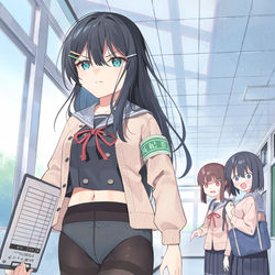 This is a pixiv picture whose title is 大事なものを忘れてしまった風紀委員長.