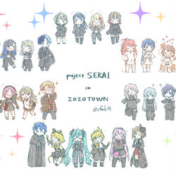 This is a pixiv picture whose title is ZOZOｺﾗﾎﾞ　ｺﾝﾌﾟﾘｰﾄ.