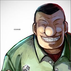 This is a pixiv picture whose title is 大槻班長.