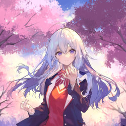 This is a pixiv picture whose title is 魔女の旅々 学園.