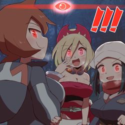 This is a pixiv picture whose title is オヤブンたちに見つかった！.