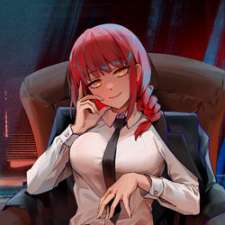 This is a pixiv picture whose title is Makima.