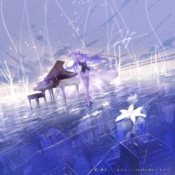 This is a pixiv picture whose title is MVイラスト『夢、時々… 』.