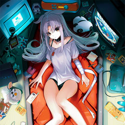 This is a pixiv picture whose title is 何して遊ぶ？.