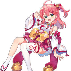 This is a pixiv picture whose title is 巫女みこち.