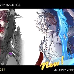 This is a pixiv picture whose title is MULTIPLY MODE (Tutorial).