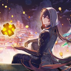 This is a pixiv picture whose title is 璃月新年.