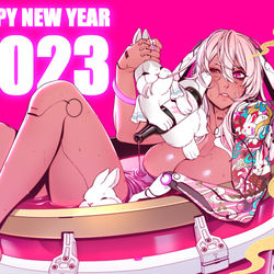 This is a pixiv picture whose title is 2023.