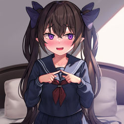 This is a pixiv picture whose title is セーラー服はたてちゃん.