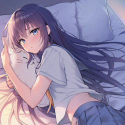 This is a pixiv picture whose title is ふて寝.