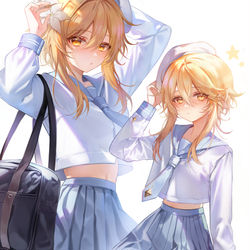 This is a pixiv picture whose title is Lumine.