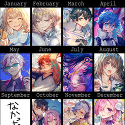 This is a pixiv picture whose title is 2022.