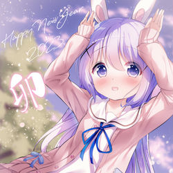 This is a pixiv picture whose title is 卯年です！！！ぴょんぴょん🎵.