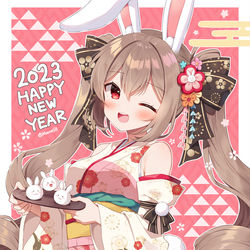 This is a pixiv picture whose title is 𝖧𝖺𝗉𝗉𝗒 𝖭𝖾𝗐 𝖸𝖾𝖺𝗋.
