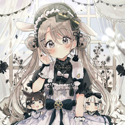 This is a pixiv picture whose title is うさぎちゃん.