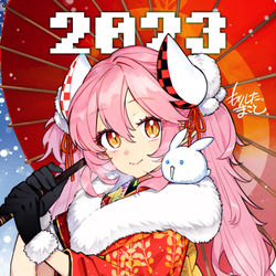 This is a pixiv picture whose title is 2023🐰Happy New Year‼.
