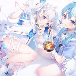 This is a pixiv picture whose title is あけおめ！💙.
