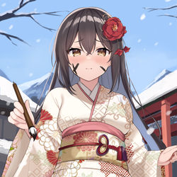 This is a pixiv picture whose title is あけおめ2023.