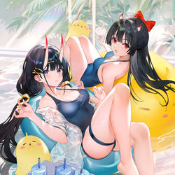 This is a pixiv picture whose title is 水着.