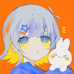 This is a pixiv picture whose title is 🧡💛💙.